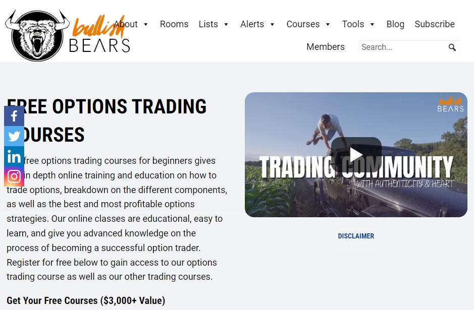 bullish bears options trading courses